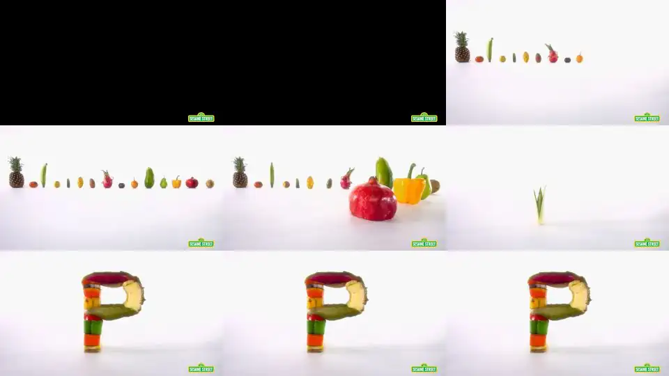 Sesame Street: Which Foods Begin with the Letter P?