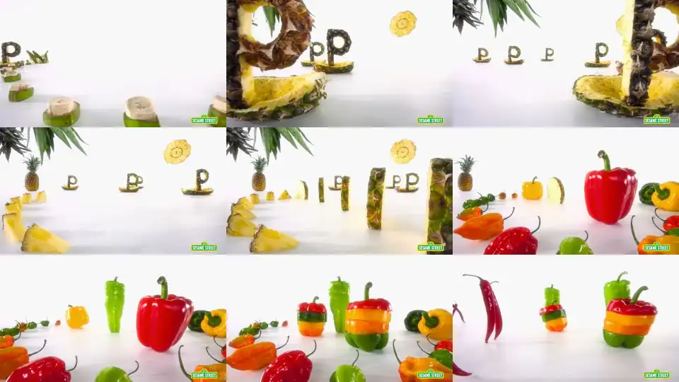 Sesame Street: Which Foods Begin with the Letter P?