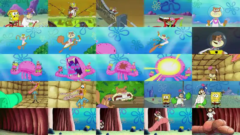 Every Time Sandy Goes Wild 🐾 | 20 Minute Compilation | SpongeBob