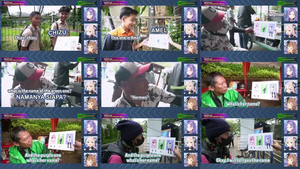 Do Indonesian People Knows Vtuber? IRL Interview On Street With Hololive ID! [Risu, Moona, Iofi].