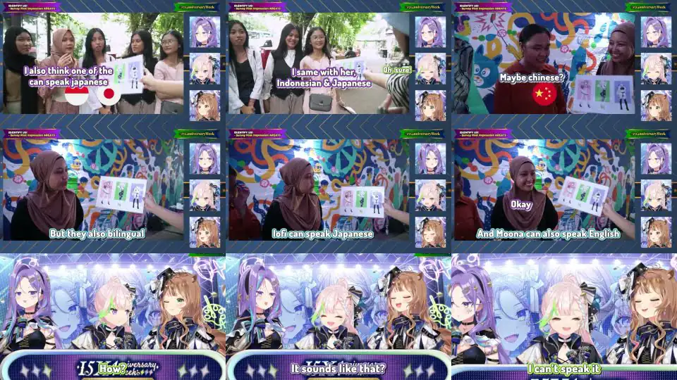 Do Indonesian People Knows Vtuber? IRL Interview On Street With Hololive ID! [Risu, Moona, Iofi].