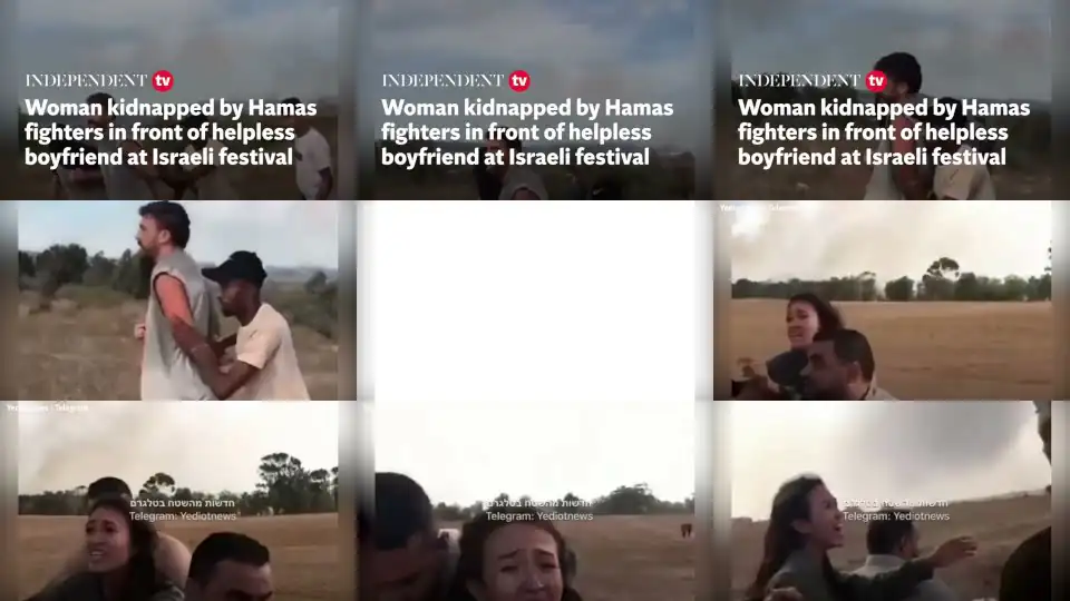 Woman kidnapped by Hamas fighters in front of helpless boyfriend at Israeli festival