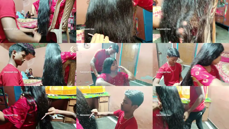 long hair play by male student |Saraswati Das