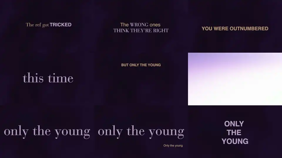 Taylor Swift - Only The Young (Featured in Miss Americana / Lyric Video)
