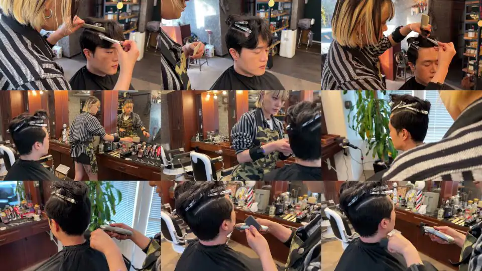 ASMR 신사동 여성 바버의 클래식 헤어컷 | Seoul Women's Barber's Classic Haircut