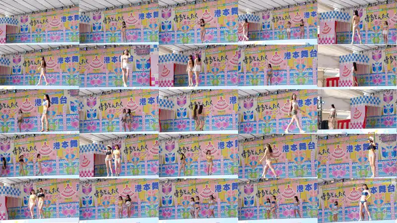 【4K】アイドル水着ファッションショー2016 博多どんたく 港本舞台