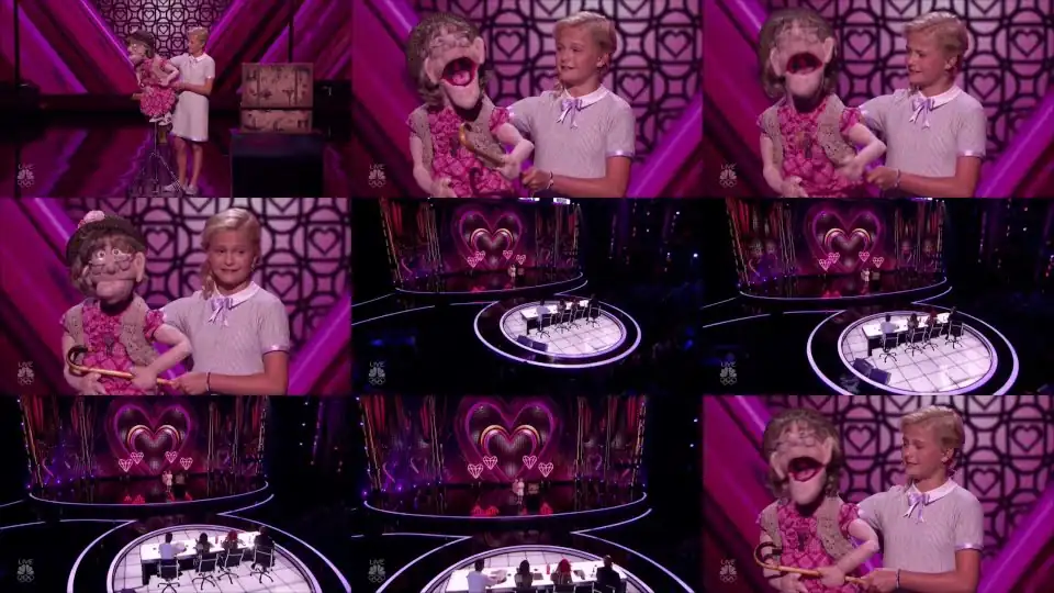 Darci Lynne's Naughty Old-lady Puppet 'Edna' Makes Simon Cowell BLUSH!!