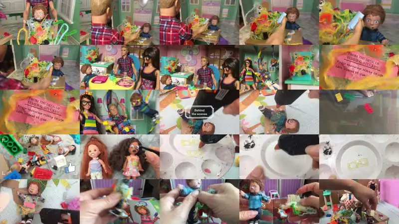 “TOO MUCH GLUE” read aloud with custom dolls + behind the scenes