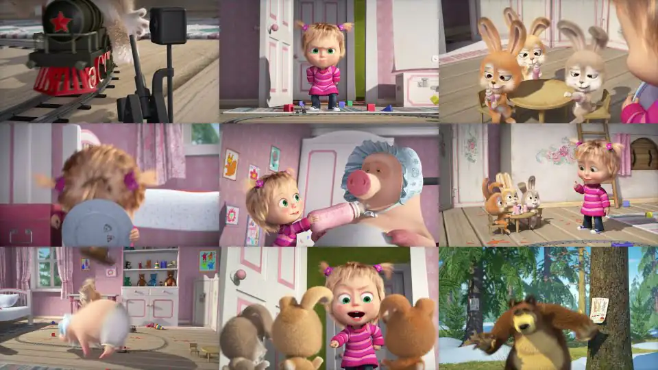 Masha y el Oso 🐻👱‍♀️ Cambio de rol 🍼🐰👣 Dibujos animados 2023 🎬🥰 Masha and the Bear