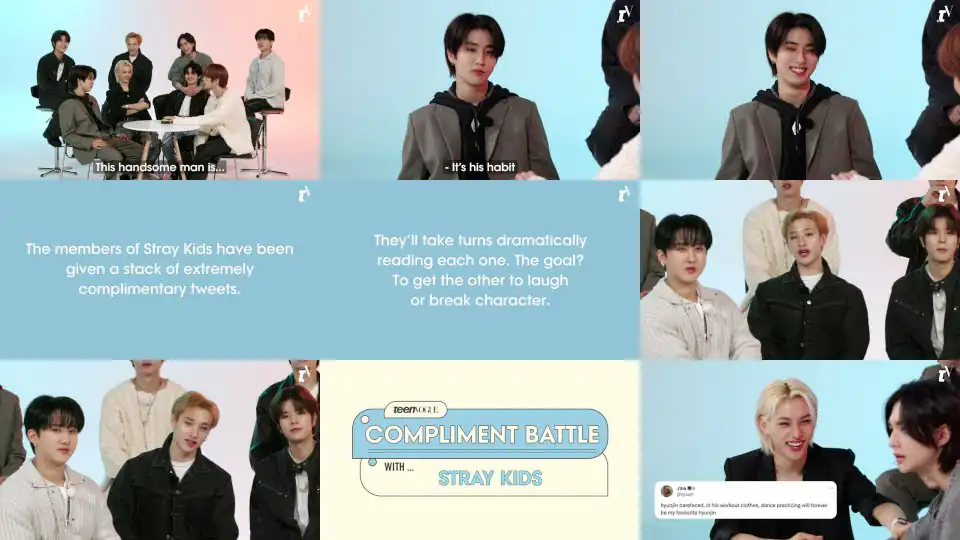 Stray Kids Compete in a Compliment Battle | Teen Vogue
