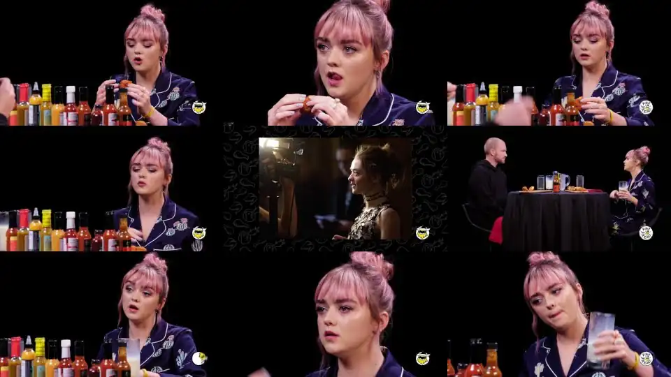 Maisie Williams Shivers Uncontrollably While Eating Spicy Wings | Hot Ones