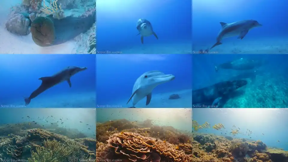 The Ocean 4K - Scenic Wildlife Film With Calming Music