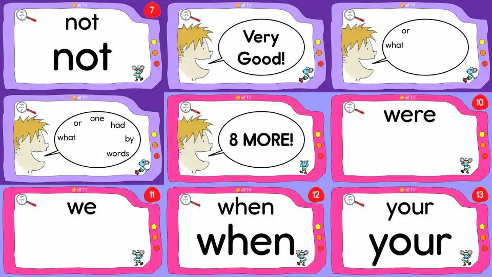 100 Sight Words Collection for Children - Dolch Top 100 Words by ELF Learning
