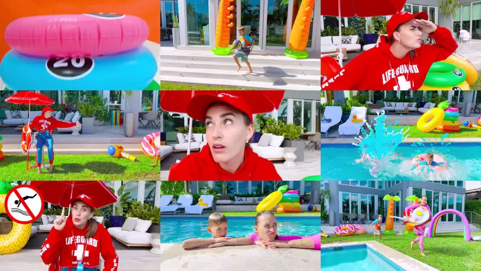 Chris learns safety rules in the pool - Useful story for kids