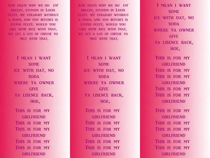 Nicki Minaj - Girlfriend with lyrics
