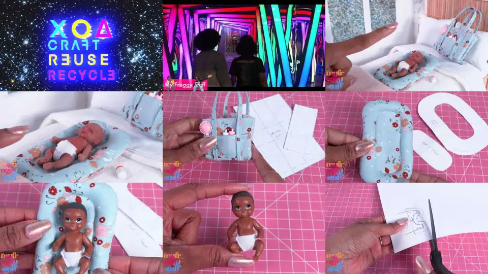 DIY Miniature Baby Essentials: Diapers, Clothes, Bag, and Bassinet
