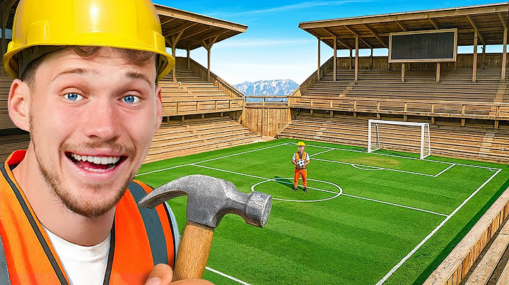 I Built A Football Pitch With NO Instructions