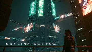 Skylink Sector | Cyberpunk City Coding Focus Music | 3 Hour Instrumental