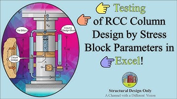 Testing of RCC Column Design by Stress Block Parameters in Excel!