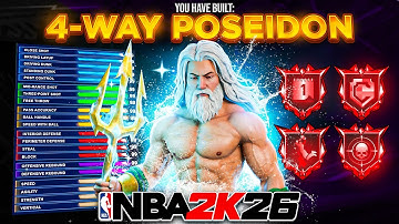 GAME BREAKING NEW “4-WAY POSEIDON” BUILD WILL RUIN NBA 2K26! BEST BUILD IN 2K26!