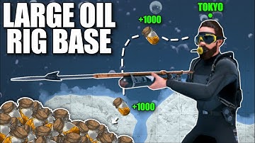 I built next to Large Oil Rig in Solo Rust...