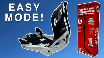 Uitpakken en installeren van de snelontgrendeling met drukknop