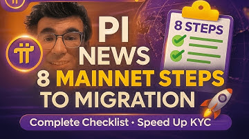 Pi News🔥8 Mainnet Checklist Steps Every Pioneer Must Complete 🚀| Speed Up Pi Migration 2025! #picoin
