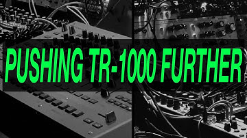 EPISODE 25: PUSHING ROLAND TR-1000 & MODULAR FURTHER ✨ NEW IDEAS | IMPROVISED ABSTRACT TECHNO