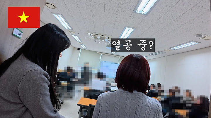 남편에게 빨리 집에 가서 자야 한다고 하는 베트남 아내 / 남편은 사장님~ /한국 입국 한 달 만에  한국어 첫 수업 참석하는 투이