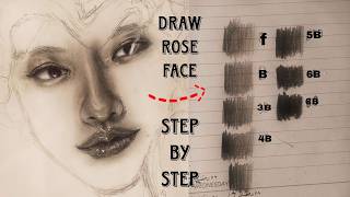 Master Shading Like a Pro – Step-by-Step Rose from BLACKPINK Drawing Tutorial