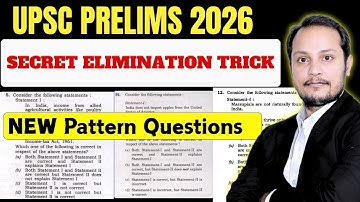 Secret Option Elimination Tricks for UPSC Prelims  #iasprelims2026