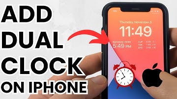 How to Add Dual Clock Widget to iPhone Lock Screen - Easy Guide