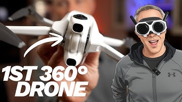 A 360 degree DRONE + MINDBLOWING first flight UNBOXING, DEMO, REVIEW of the AntiGravity A1 360 drone