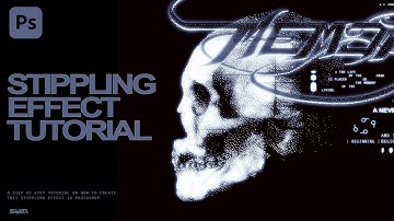 Easy Stippling effect tutorial in photoshop!