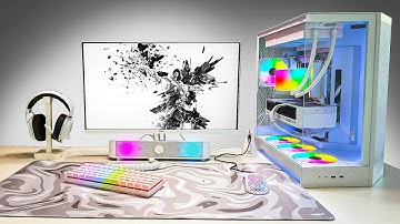 I Tried Building a ALL WHITE Gaming Setup!