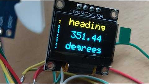 Simple Compass with an Arduino difficult to get it functioning?