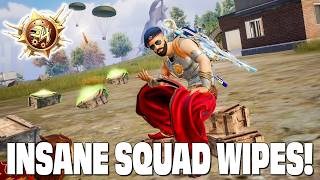 PG Destroys SWEATY SQUADS in PUBG MOBILE!