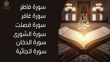 تلاوة تهزّ القلوب وتشرح الصدر راحة نفسية لا تُوصف لسور: فاطر –غافر – فصلت – الشورى –الدخان – الجاثية