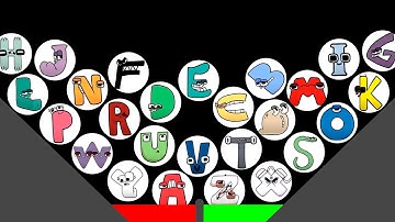 26 ALPHABET LORE Marble Race Tournament - Who will win?