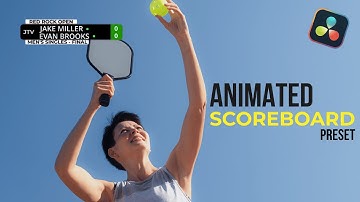 Animated Sports SCOREBOARD in DaVinci Resolve (Full Macro Preset)