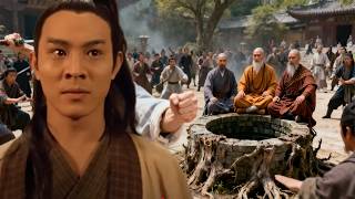 功夫電影！不起眼的小夥竟是功夫高手，少林寺武僧齐上都敵不過他！