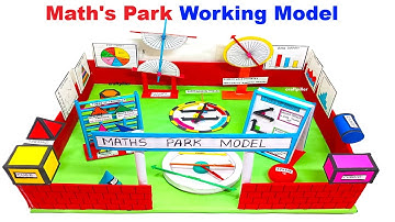 maths park working model for maths exhibition project - diy - craftpiller - maths tlm