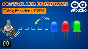 RGB LED-helderheidsregelaar met draai-encoder (met PWM)