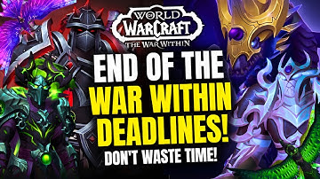 End of TWW Deadlines - What to Do Before it
