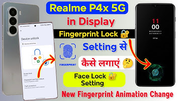 Realme P4x 5g in Display Fingerprint Screen Lock Setting | Realme P4x Fingerprint Lock Kaise Lagaye