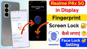 Realme P4x 5g Fingerprint Screen Lock Kaise Lagaye | Realme P4x in Display Finger Lock 🔐 Setting