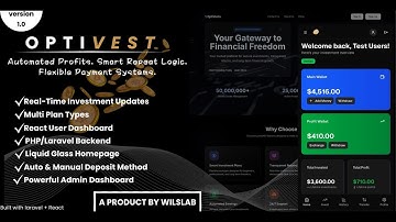 Make Your Own Investment Website in Minutes! | Install OptiVest HYIP Script (Laravel + React)