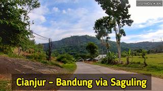 Jalur Cianjur Bandung via Saguling - Cililin Kab. Bandung Barat