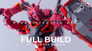 HG RED GUNDAM | FULL BUILD | Gunpla Custom