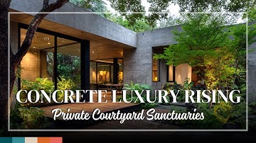 Brutalist Courtyard Villas – Private Concrete Sanctuaries with Luxe Minimalist Refinement